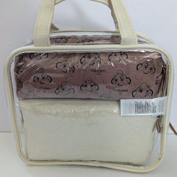 Primark Disney The Lion King Simba 3 Piece Toiletry Makeup Travel Bag Set NEW - Picture 2 of 6